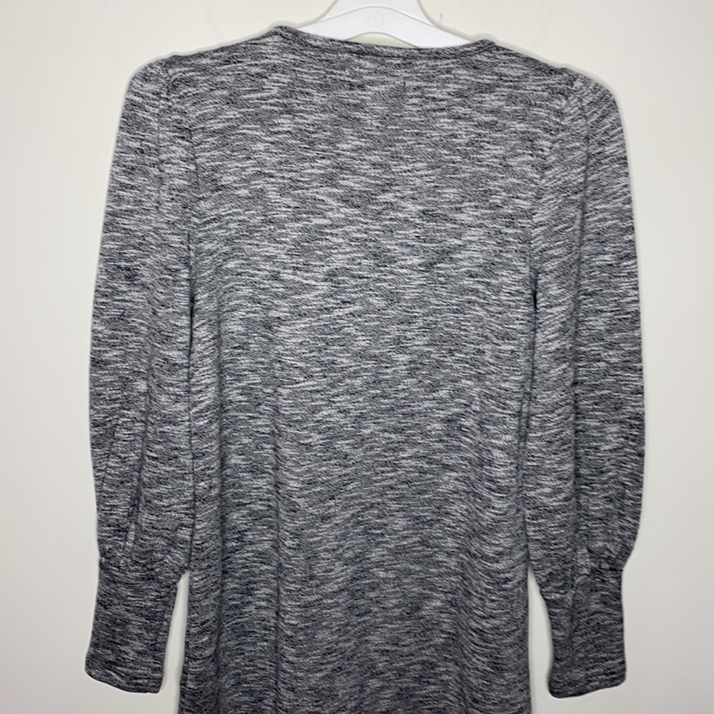Madewell Heathered Gray Puff Sleeve Sweater Dress  size S - Picture 4 of 10